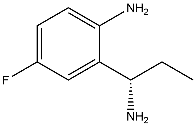 2-((1S)-1-AMINOPROPYL)-4-FLUOROPHENYLAMINE 结构式