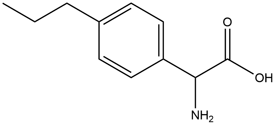 2-amino-2-(4-propylphenyl)acetic acid 结构式