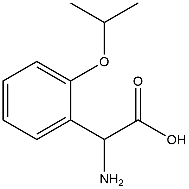 2-amino-2-(2-isopropoxyphenyl)acetic acid 结构式