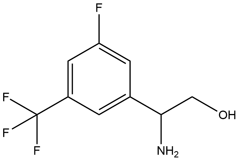 Benzeneethanol, β-amino-3-fluoro-5-(trifluoromethyl)- Structure