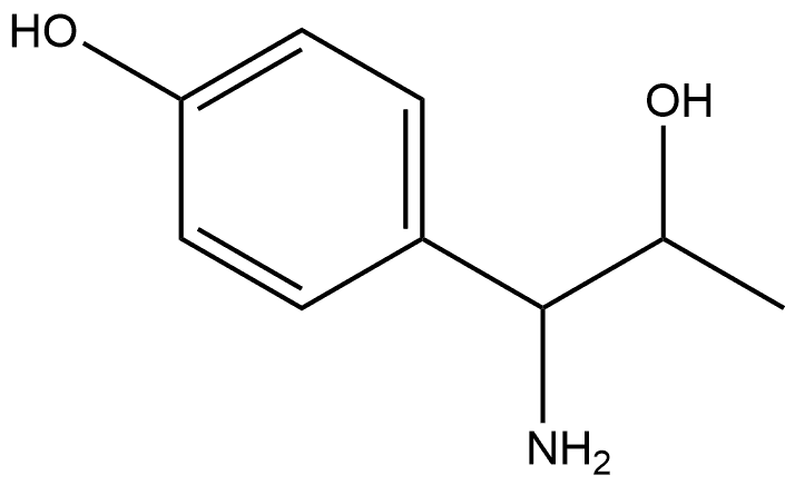 1-AMINO-1-(4-HYDROXYPHENYL)PROPAN-2-OL 结构式