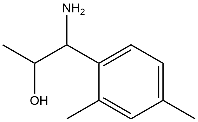 1-AMINO-1-(2,4-DIMETHYLPHENYL)PROPAN-2-OL 结构式