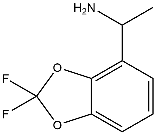 1,3-Benzodioxole-4-methanamine, 2,2-difluoro-α-methyl- 结构式