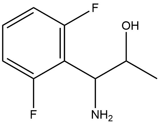 1-AMINO-1-(2,6-DIFLUOROPHENYL)PROPAN-2-OL 结构式