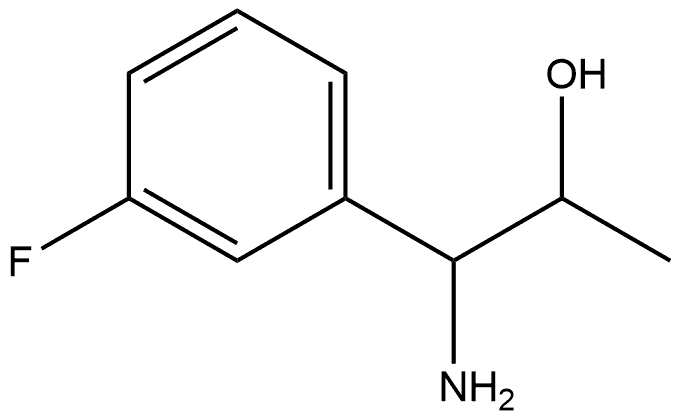 1-AMINO-1-(3-FLUOROPHENYL)PROPAN-2-OL Struktur
