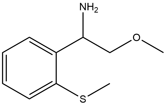2-methoxy-1-(2-(methylthio)phenyl)ethan-1-amine Structure