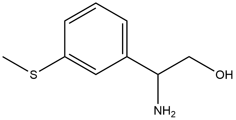 (S)-2-Amino-2-(3-(methylthio)phenyl)ethanol Structure