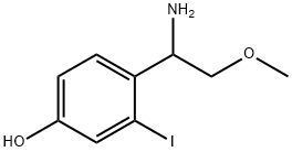 4-(1-amino-2-methoxyethyl)-3-iodophenol Structure