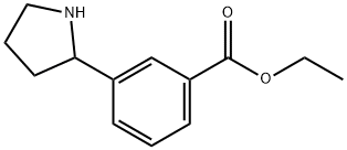 Benzoic acid, 3-(2-pyrrolidinyl)-, ethyl ester 结构式