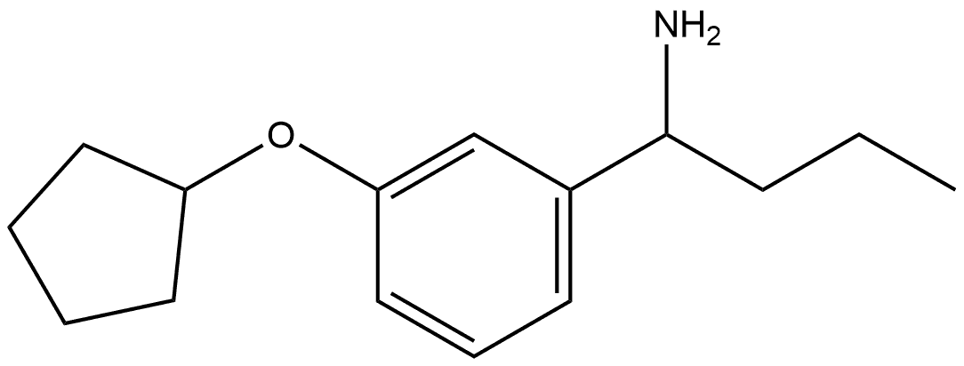 1-(3-CYCLOPENTYLOXYPHENYL)BUTYLAMINE 结构式