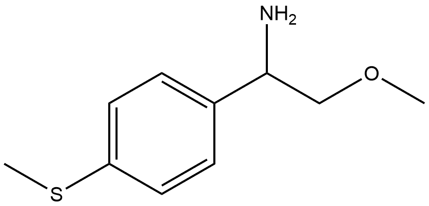 (R)-2-methoxy-1-(4-(methylthio)phenyl)ethan-1-amine 结构式