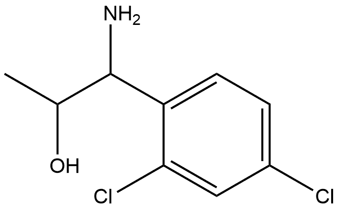 1-AMINO-1-(2,4-DICHLOROPHENYL)PROPAN-2-OL,1270442-43-7,结构式