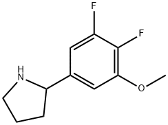2-(3,4-difluoro-5-methoxyphenyl)pyrrolidine Struktur