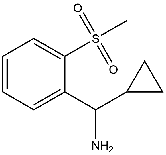 cyclopropyl(2-(methylsulfonyl)phenyl)methanamine 结构式