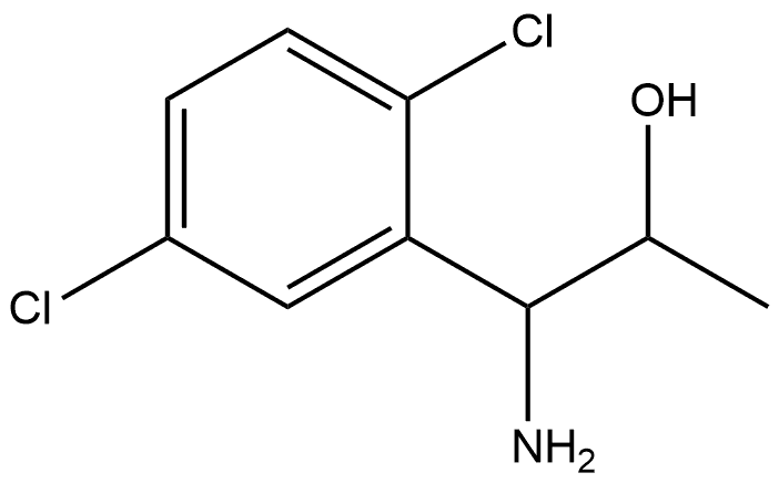 1-AMINO-1-(2,5-DICHLOROPHENYL)PROPAN-2-OL Struktur