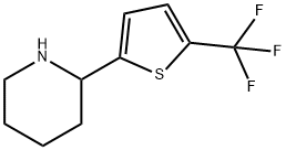 2-[5-(trifluoromethyl)thiophen-2-yl]piperidine 结构式