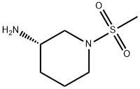 3-Piperidinamine, 1-(methylsulfonyl)-, (3S)- Structure