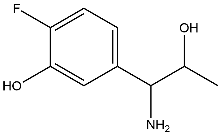 5-(1-AMINO-2-HYDROXYPROPYL)-2-FLUOROPHENOL 结构式