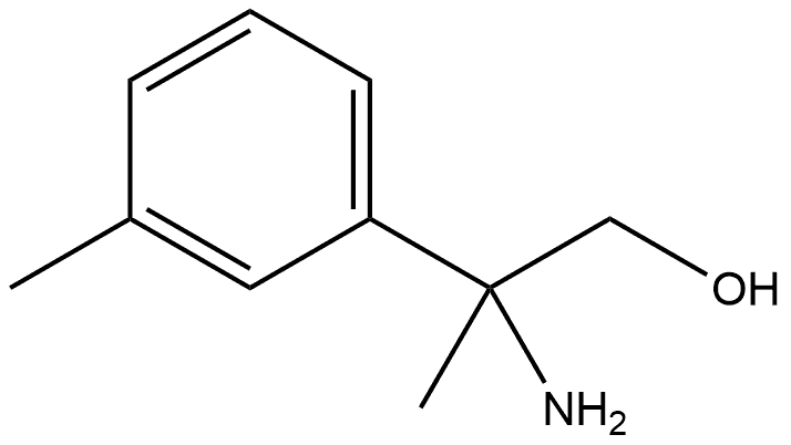 2-AMINO-2-(3-METHYLPHENYL)PROPAN-1-OL 结构式