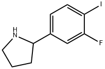 2-(3-fluoro-4-iodophenyl)pyrrolidine Structure