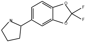2-(2,2-二氟苯并[D][1,3]二氧戊环-5-基)吡咯烷 结构式