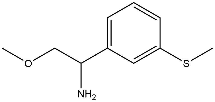2-methoxy-1-(3-(methylthio)phenyl)ethan-1-amine 结构式