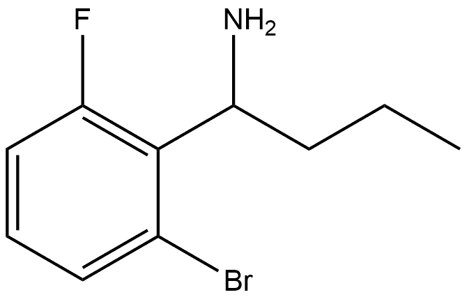 1-(2-BROMO-6-FLUOROPHENYL)BUTAN-1-AMINE 结构式