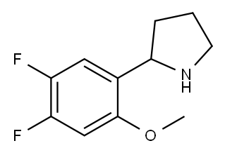 2-(4,5-difluoro-2-methoxyphenyl)pyrrolidine Structure