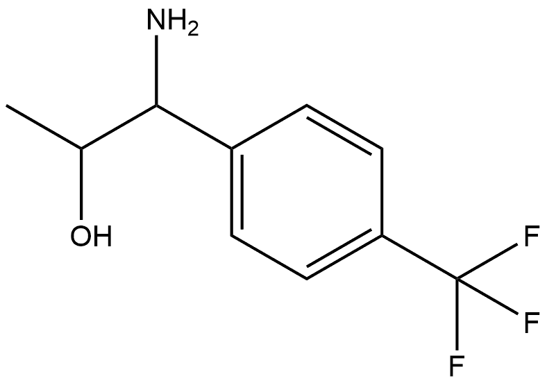 1-AMINO-1-[4-(TRIFLUOROMETHYL)PHENYL]PROPAN-2-OL Structure