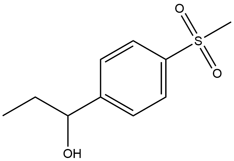 1-(4-(甲基磺酰基)苯基)丙-1-醇, 1270585-20-0, 结构式