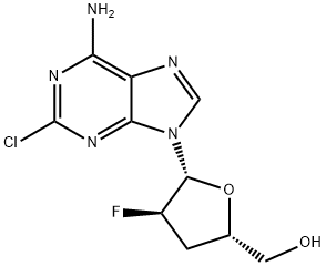 ((2S,4R,5R)-5-(6-Amino-2-chloro-9H-purin-9-yl)-4-fluorotetrahydrofuran-2-yl)methanol Structure