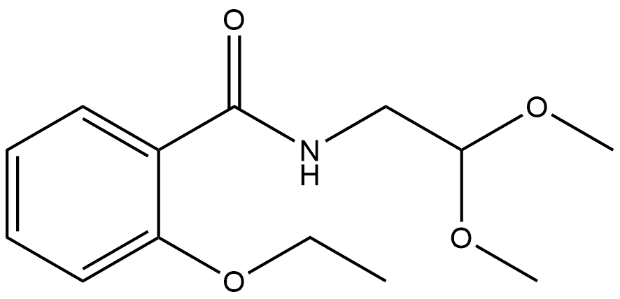 N-(2,2-Dimethoxyethyl)-2-ethoxybenzamide 结构式