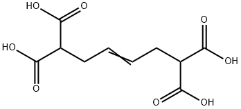 3-Hexene-1,1,6,6-tetracarboxylic acid 化学構造式