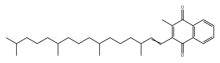 1,4-Naphthalenedione, 2-methyl-3-(3,7,11,15-tetramethyl-1-hexadecen-1-yl)- Structure