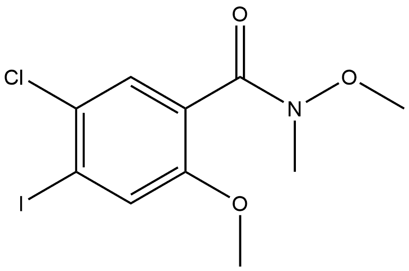 5-Chloro-4-iodo-N,2-dimethoxy-N-methylbenzamide Structure