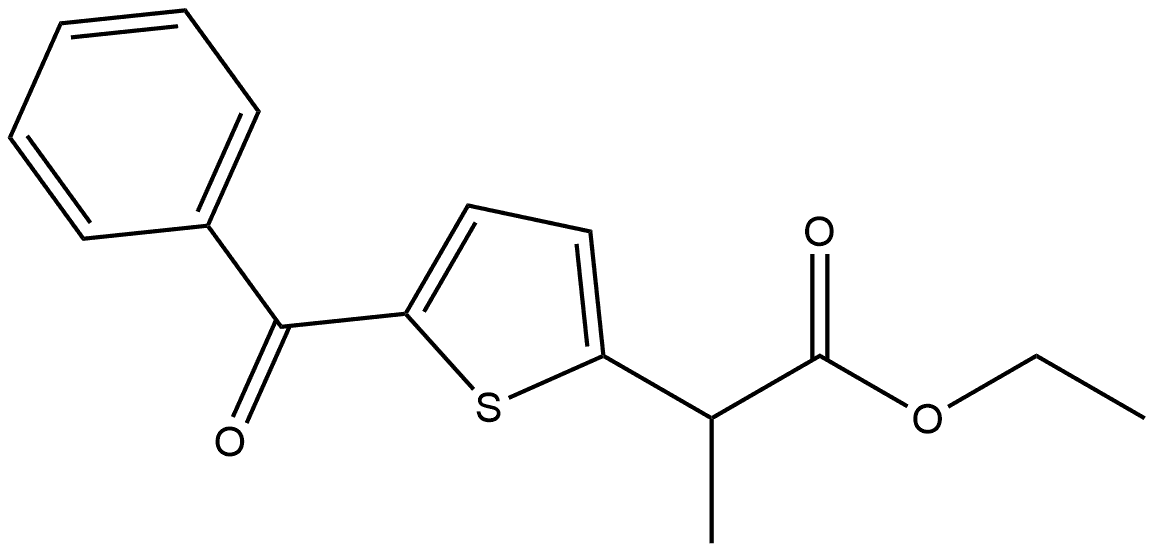 噻洛芬酸乙酯, 127266-13-1, 结构式