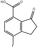 7-氟-3-氧代-2,3-二氢-1H-茚-4-羧酸, 1273651-32-3, 结构式