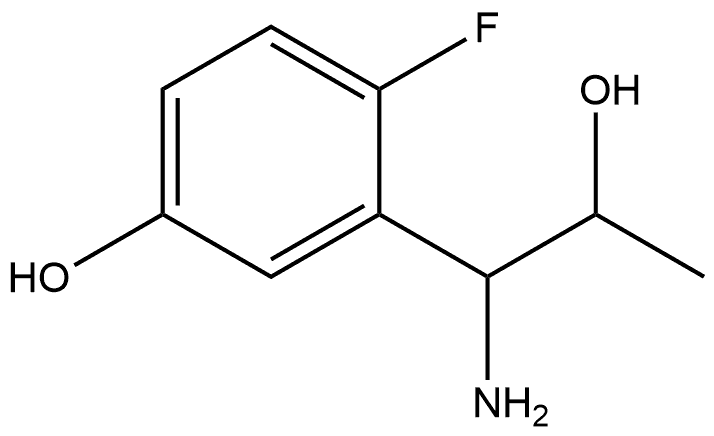 3-(1-AMINO-2-HYDROXYPROPYL)-4-FLUOROPHENOL 结构式