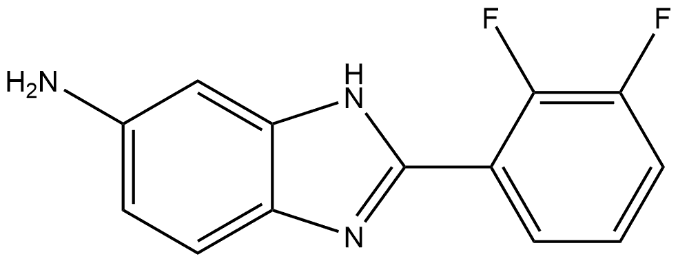 2-(2,3-二氟苯基)-1H-1,3-苯并二唑-5-胺 结构式