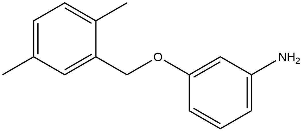 3-[(2,5-Dimethylphenyl)methoxy]benzenamine 结构式