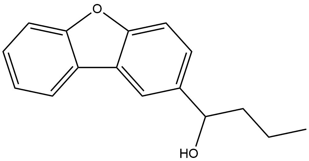 α-Propyl-2-dibenzofuranmethanol Structure