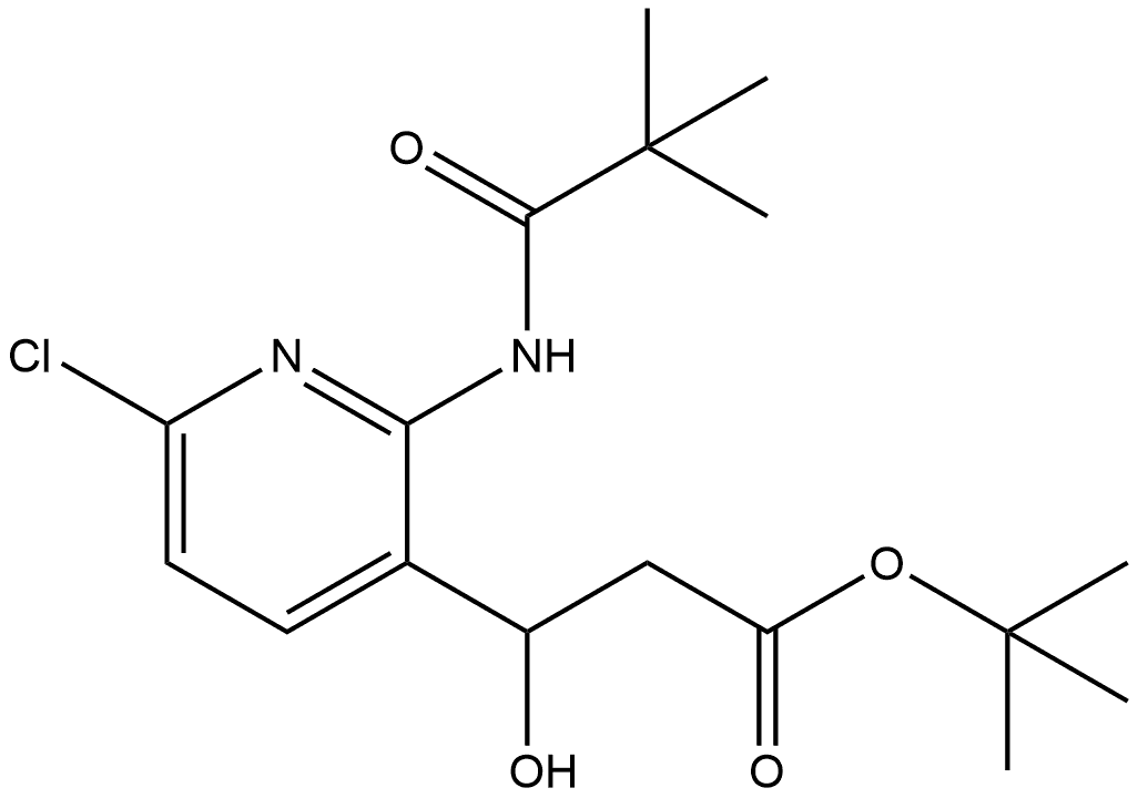 3-Pyridinepropanoic acid, 6-chloro-2-[(2,2-dimethyl-1-oxopropyl)amino]-β-hydroxy-, 1,1-dimethylethyl ester