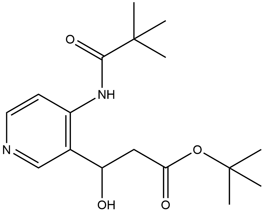 3-Pyridinepropanoic acid, 4-[(2,2-dimethyl-1-oxopropyl)amino]-β-hydroxy-, 1,1-dimethylethyl ester