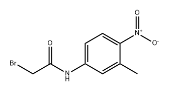 Acetamide, 2-bromo-N-(3-methyl-4-nitrophenyl)-,1275223-77-2,结构式