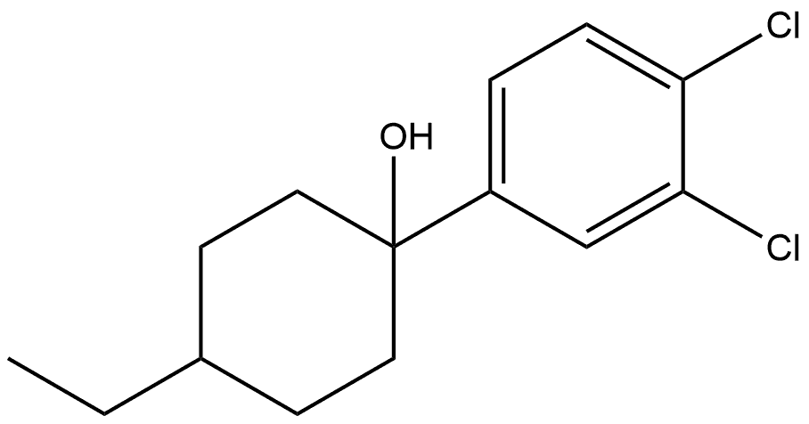1-(3,4-Dichlorophenyl)-4-ethylcyclohexanol Structure