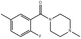 (2-FLUORO-5-METHYLPHENYL)(4-METHYLPIPERAZIN-1-YL)METHANON, 1275697-10-3, 结构式