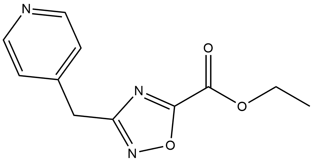 Ethyl 3-(Pyridin-4-ylmethyl)-1,2,4-oxadiazole-5-carboxylate Structure