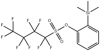1-Butanesulfonic acid, 1,1,2,2,3,3,4,4,4-nonafluoro-, 2-(trimethylsilyl)phenyl ester Structure