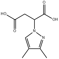 2-(N-3,4-二甲基吡唑基)丁二酸 结构式