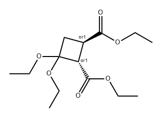 1,2-diethyl (1S,2R)-rel-3,3-diethoxycyclobutane-1,2-dicarboxylate
